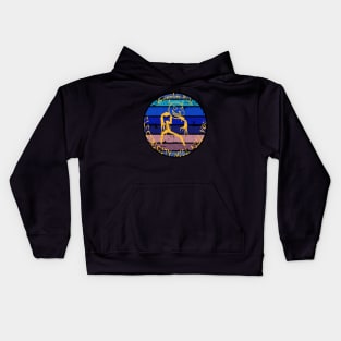 Potato Drawing electricity will kill you-Retro Kids Hoodie